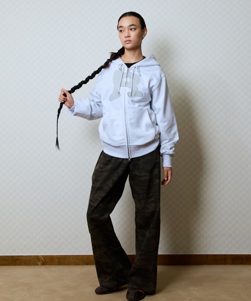 LUVISTRUE（ラヴイズトゥルー）の「GT R HOOD ZIP UP（パーカー・レディース・ブラック/その他/ネイビー・FREE）」の12枚目の写真
