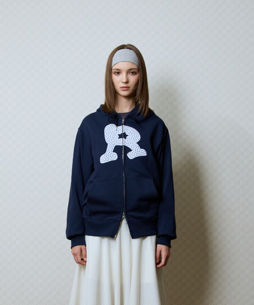 LUVISTRUE（ラヴイズトゥルー）の「GT R HOOD ZIP UP（パーカー・レディース・ブラック/その他/ネイビー・FREE）」の15枚目の写真