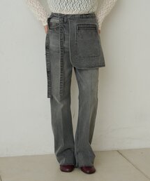Omekashi | ポケット付きフレアデニム(デニムパンツ)