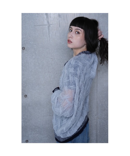 CAROUSE LAMBRA（ケラウズランブラ）の「LONG SLV. V CARDIGAN（カーディガン/ボレロ・レディース・ライトグレー・FREE）」の3枚目の写真