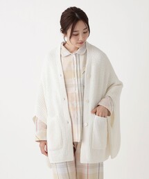 ワッフルニットカーディガン