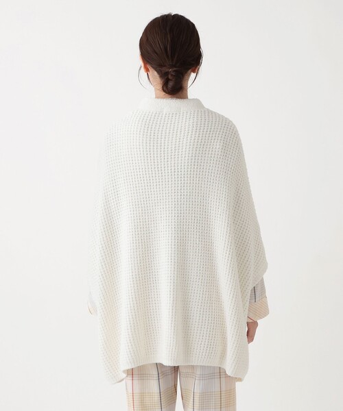 Afternoon Tea（アフタヌーンティー）の「ワッフルニットカーディガン（カーディガン/ボレロ・レディース・ホワイト/ダークグレー・ONE SIZE）」の3枚目の写真