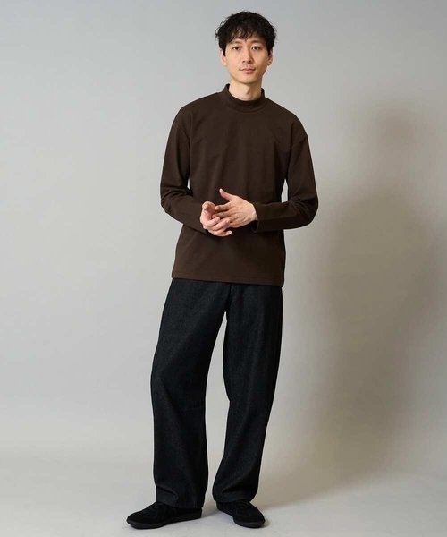 a.v.v（アーヴェヴェ）の「【洗濯機で洗える】デニムバレルレッグイージーパンツ（その他パンツ・メンズ・ネイビー/ブラック・48/46）」の21枚目の写真