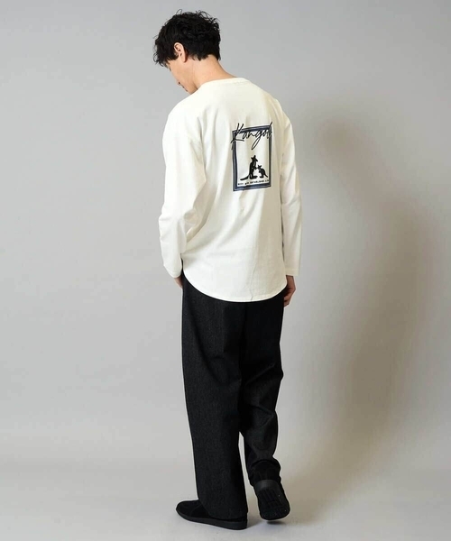 a.v.v（アーヴェヴェ）の「【洗濯機で洗える】デニムバレルレッグイージーパンツ（その他パンツ・メンズ・ネイビー/ブラック・48/46）」の8枚目の写真