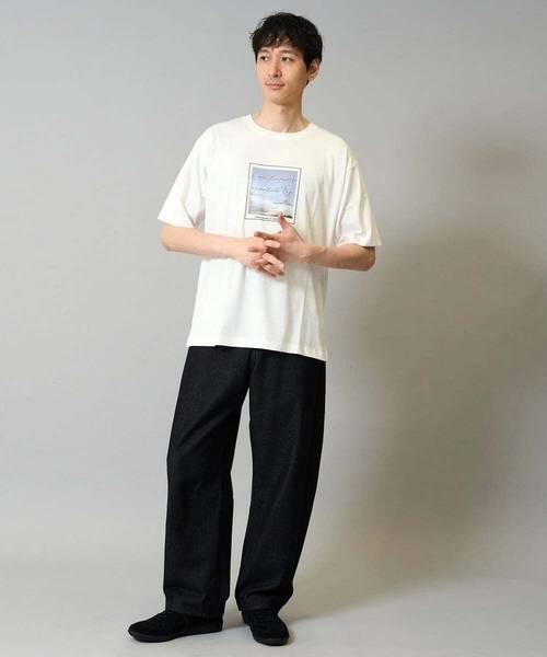 a.v.v（アーヴェヴェ）の「【洗濯機で洗える】デニムバレルレッグイージーパンツ（その他パンツ・メンズ・ネイビー/ブラック・48/46）」の15枚目の写真