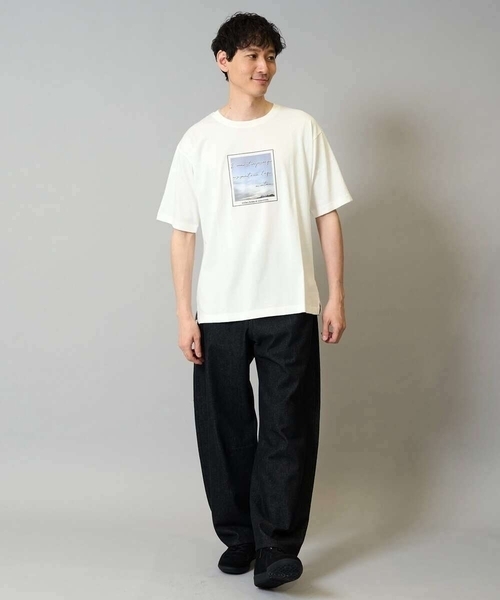 a.v.v（アーヴェヴェ）の「【洗濯機で洗える】デニムバレルレッグイージーパンツ（その他パンツ・メンズ・ネイビー/ブラック・48/46）」の5枚目の写真