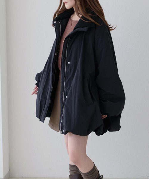 apres jour clair】バルーン中綿アウター（ブルゾン）｜apres jour
