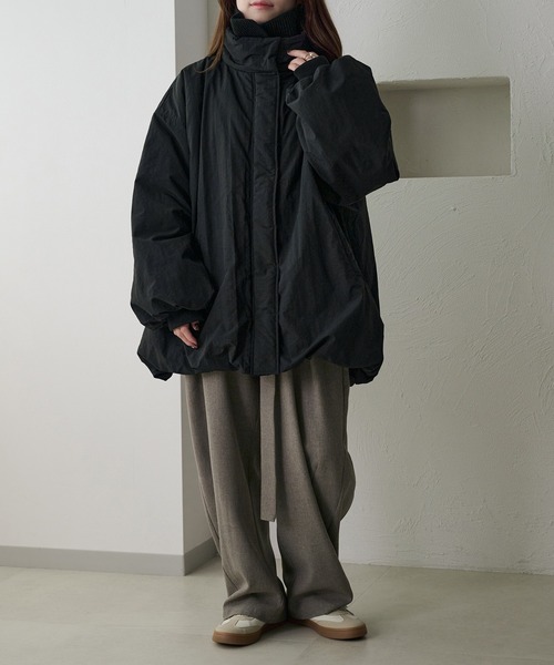 apres jour clair】バルーン中綿アウター（ブルゾン）｜apres jour