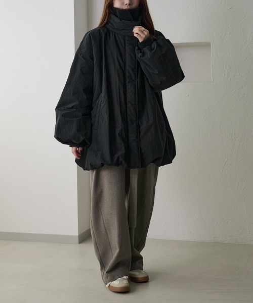 セール】【apres jour clair】バルーン中綿アウター（ブルゾン