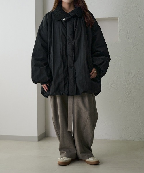 apres jour clair】バルーン中綿アウター（ブルゾン）｜apres jour