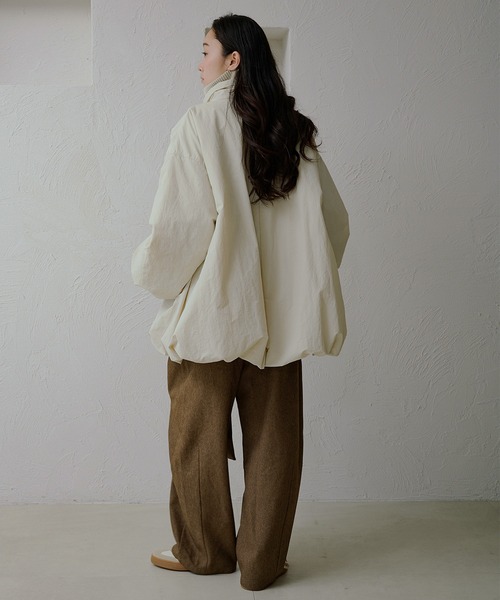 apres jour clair】バルーン中綿アウター（ブルゾン）｜apres jour