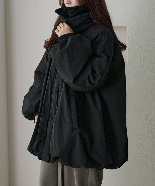 apres jour clair】バルーン中綿アウター（ブルゾン）｜apres jour