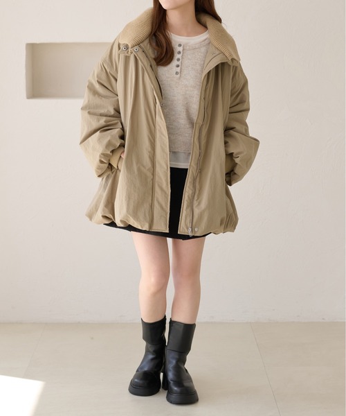 apres jour clair】バルーン中綿アウター（ブルゾン）｜apres jour