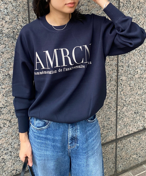 AMERICANA（アメリカーナ）の「【AMERICANA×MICA＆DEAL/ アメリカーナ×マイカ】ロゴニット（ニット/セーター・レディース・グレー/ネイビー/キャメル・フリー）」の8枚目の写真