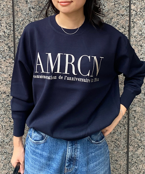 AMERICANA（アメリカーナ）の「【AMERICANA×MICA＆DEAL/ アメリカーナ×マイカ】ロゴニット（ニット/セーター・レディース・グレー/ネイビー/キャメル・フリー）」の11枚目の写真