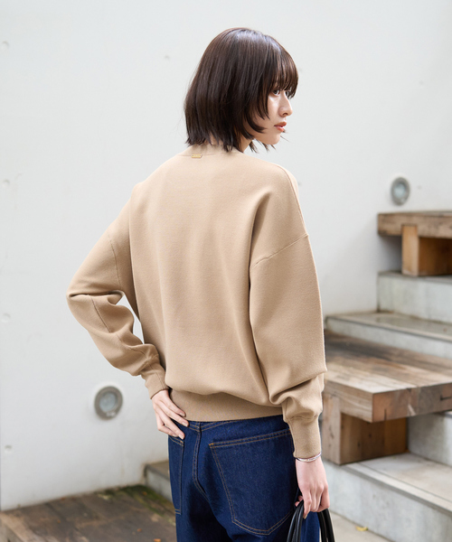 AMERICANA（アメリカーナ）の「【AMERICANA×MICA＆DEAL/ アメリカーナ×マイカ】ロゴニット（ニット/セーター・レディース・グレー/ネイビー/キャメル・フリー）」の14枚目の写真