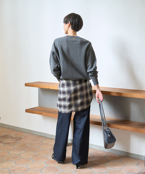AMERICANA（アメリカーナ）の「【AMERICANA×MICA＆DEAL/ アメリカーナ×マイカ】ロゴニット（ニット/セーター・レディース・グレー/ネイビー/キャメル・フリー）」の19枚目の写真