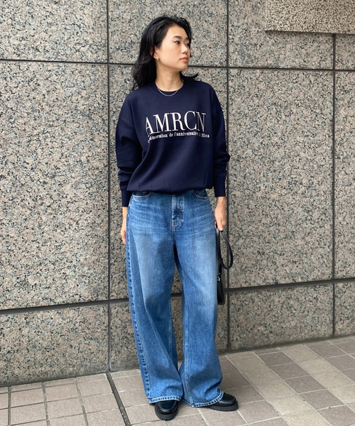 AMERICANA（アメリカーナ）の「【AMERICANA×MICA＆DEAL/ アメリカーナ×マイカ】ロゴニット（ニット/セーター・レディース・グレー/ネイビー/キャメル・フリー）」の20枚目の写真