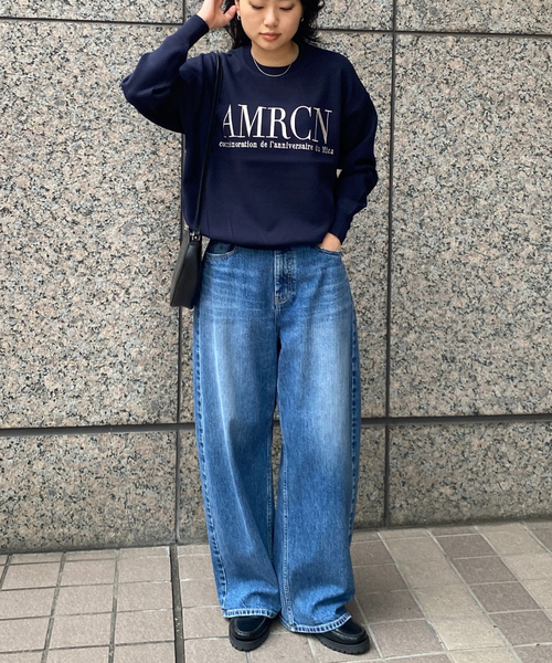 AMERICANA（アメリカーナ）の「【AMERICANA×MICA＆DEAL/ アメリカーナ×マイカ】ロゴニット（ニット/セーター・レディース・グレー/ネイビー/キャメル・フリー）」の21枚目の写真
