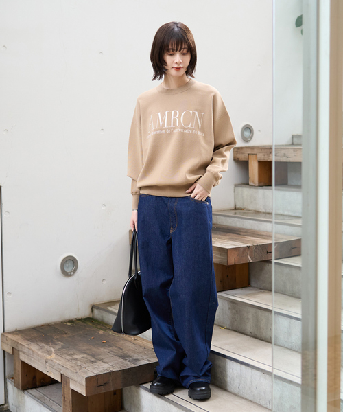 AMERICANA（アメリカーナ）の「【AMERICANA×MICA＆DEAL/ アメリカーナ×マイカ】ロゴニット（ニット/セーター・レディース・グレー/ネイビー/キャメル・フリー）」の22枚目の写真