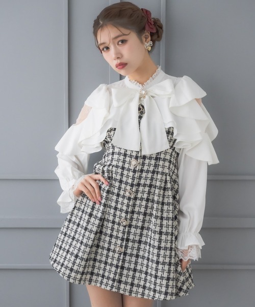 ◆幻◆ 希少美品　ADORE 定価4.4万円 サークルレースブラウス　VERY ◇幻◇ 希少新品 定価4.4万円 ADORE サークルレースブラウス VERY ◇幻