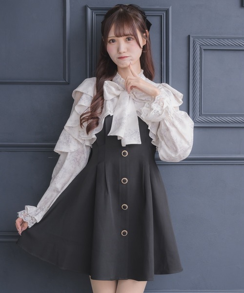 couture BY ROJITA(クチュールバイロジータ)の「ラッフルミニワンピース(ワンピース・レディース・ブラック/ピンク/その他/マルチ・FREE)」の13枚目の写真