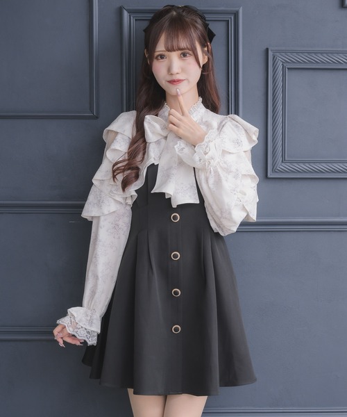 couture BY ROJITA(クチュールバイロジータ)の「ラッフルミニワンピース(ワンピース・レディース・ブラック/ピンク/その他/マルチ・FREE)」の15枚目の写真