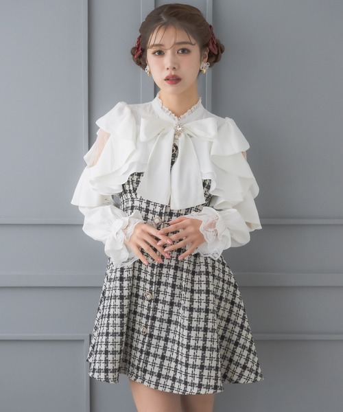 セール】ラッフルミニワンピース（ワンピース）｜couture BY ROJITA