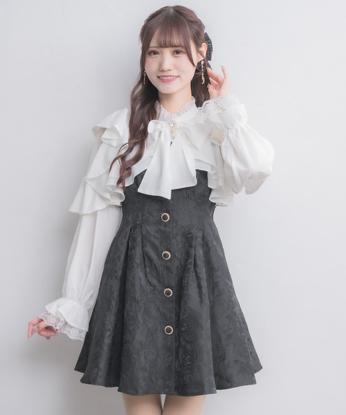 couture BY ROJITA(クチュールバイロジータ)の「ラッフルミニワンピース(ワンピース・レディース・ブラック/ピンク/その他/マルチ・FREE)」の20枚目の写真