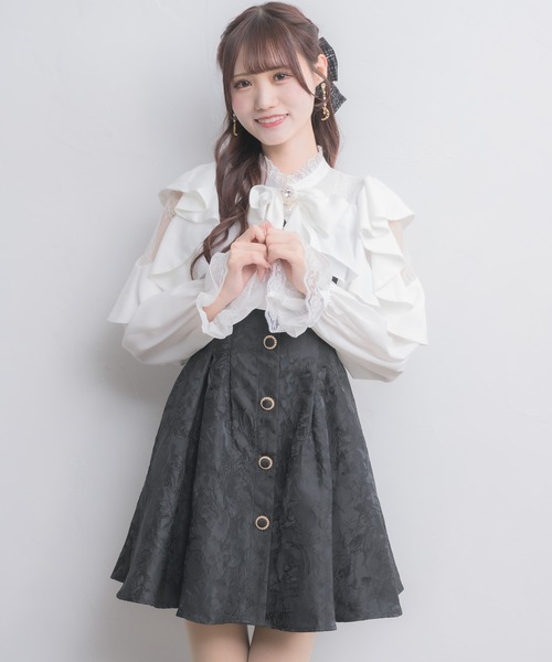 couture BY ROJITA(クチュールバイロジータ)の「ラッフルミニワンピース(ワンピース・レディース・ブラック/ピンク/その他/マルチ・FREE)」の21枚目の写真