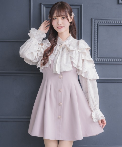 couture BY ROJITA(クチュールバイロジータ)の「ラッフルミニワンピース(ワンピース・レディース・ブラック/ピンク/その他/マルチ・FREE)」の16枚目の写真