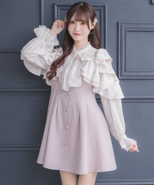 couture BY ROJITA(クチュールバイロジータ)の「ラッフルミニワンピース(ワンピース・レディース・ブラック/ピンク/その他/マルチ・FREE)」の19枚目の写真