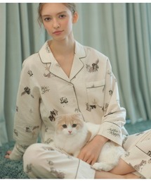 PEACH JOHN(ピーチジョン)のキャットフランネルシャツパジャマ(ルームウェア/パジャマ)