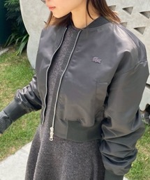 LACOSTE（ラコステ）の「クロップド丈 ショートMA-1ジャケット（ブルゾン）」