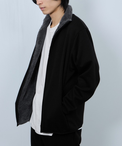 NAVY(ネイビー)の「【NAVY / ネイビー】 裏ボアフルジップブルゾン(ブルゾン・メンズ・オートミール/杢グレー/ネイビー/ブラック・L/M/XL/S)」の19枚目の写真