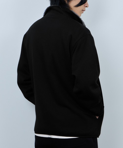 NAVY(ネイビー)の「【NAVY / ネイビー】 裏ボアフルジップブルゾン(ブルゾン・メンズ・オートミール/杢グレー/ネイビー/ブラック・L/M/XL/S)」の20枚目の写真