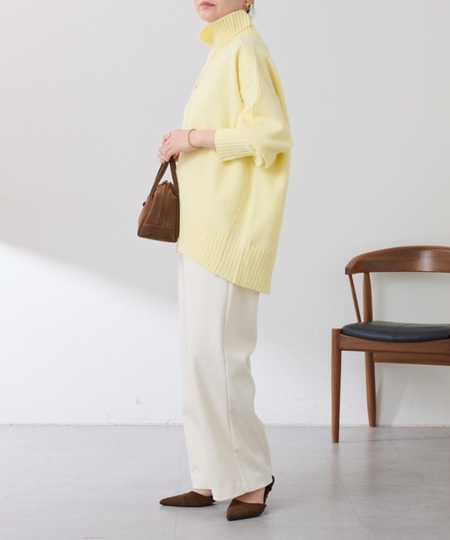 COLLAGE GALLARDAGALANTE(コラージュガリャルダガランテ)の「裏起毛ボンディングイージーパンツ/WEB限定カラー展開(その他パンツ・レディース・アイボリー/ブラック/ライトグレー・FREE)」の15枚目の写真