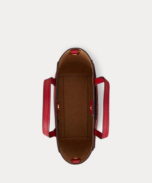 LAUREN RALPH LAUREN（ローレン ラルフ ローレン）の「ペブルド レザー スモール Cameryn トート バッグ（トートバッグ・レディース・レッド・ONE）」の4枚目の写真