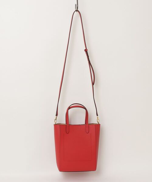 LAUREN RALPH LAUREN（ローレン ラルフ ローレン）の「ペブルド レザー スモール Cameryn トート バッグ（トートバッグ・レディース・レッド・ONE）」の9枚目の写真