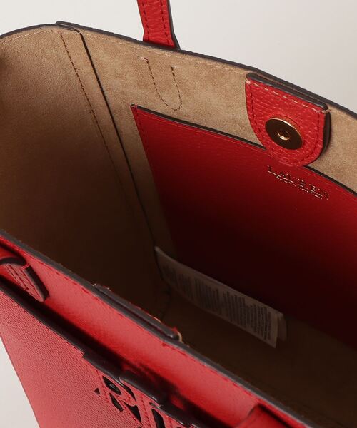 LAUREN RALPH LAUREN（ローレン ラルフ ローレン）の「ペブルド レザー スモール Cameryn トート バッグ（トートバッグ・レディース・レッド・ONE）」の11枚目の写真