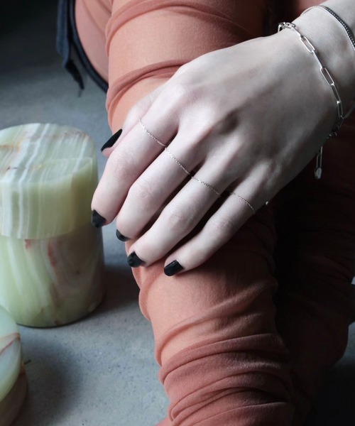 norme（ノーム）の「【SILVER925】ノーム チェーン リング（スリム/1P） / norme chain ring (slim/1P)（リング・レディース・シルバー・XL/L/M/S/XS）」の3枚目の写真