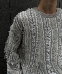フリンジニットプルオーバー