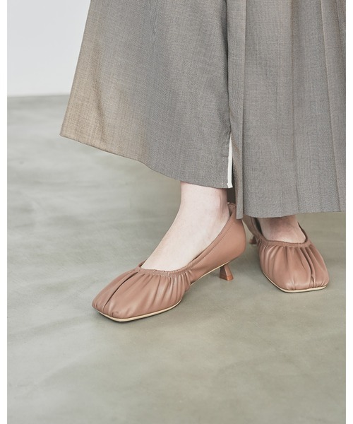 エマフランシス（Emma Francis）/ギャザー 4cm パンプス ギャザー 4cm パンプス（パンプス）｜Emma Francis（エマフランシス