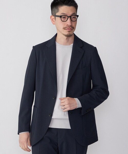 未使用 シップス テーラードジャケット 麻100％ ネイビー LL 中古・古着通販】SHIPS any (シップスエニィ) テーラードジャケット