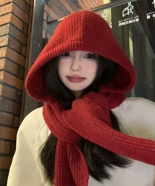 フード付きニットマフラー/バラクラバ(マフラー)|ampm(エーエム フード付きニットマフラー/バラクラバ(マフラー)|ampm(エーエム