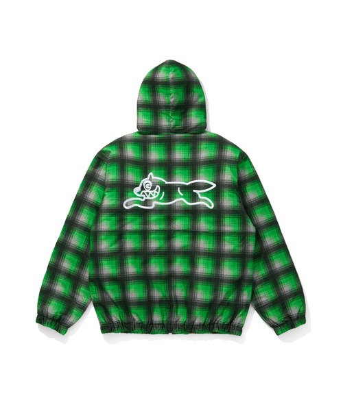 ICECREAM（アイスクリーム）の「EMBROIDERED LOGO BUGGY FLANNEL CHECK JACKET（ブルゾン・メンズ・ブラウン/グリーン・SMALL/MEDIUM/LARGE/X-LARGE）」の4枚目の写真