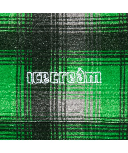 ICECREAM（アイスクリーム）の「EMBROIDERED LOGO BUGGY FLANNEL CHECK JACKET（ブルゾン・メンズ・ブラウン/グリーン・SMALL/MEDIUM/LARGE/X-LARGE）」の11枚目の写真