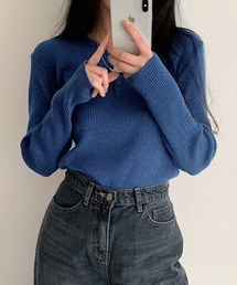 Doula Doula（ドゥーラドゥーラ）の「ヘンリーVネックリブニット（ニット/セーター）」