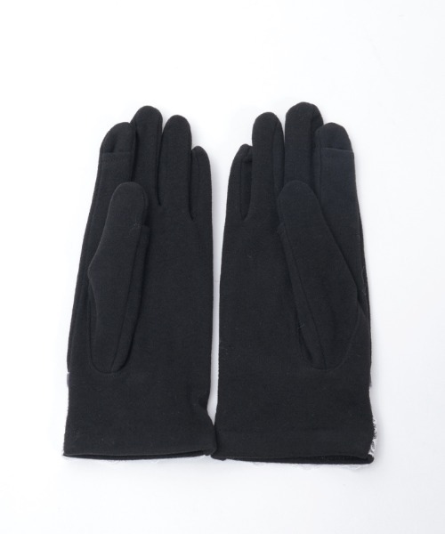 axes femme（アクシーズファム）の「レース使いベロアリボン手袋（手袋・レディース・ワイン/ブラック/グレー/ダークグリーン・FREE）」の6枚目の写真
