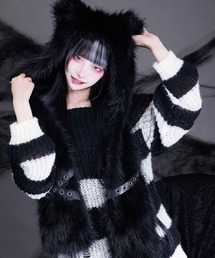 NIBBLE POISON | ネコミミファーフードマフラー(マフラー)